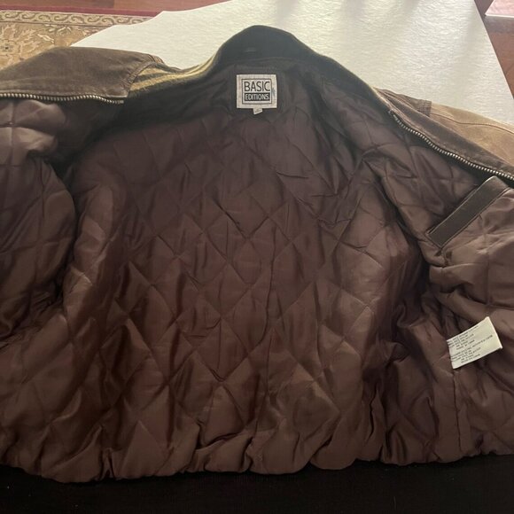 Vintage Basic Editions Suede Bomber Jacket - Picture 5 of 10